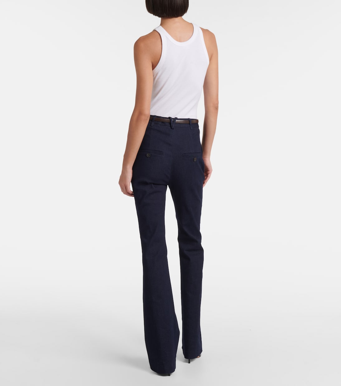 Jeans bootcut Gracie de tiro alto | Veronica Beard