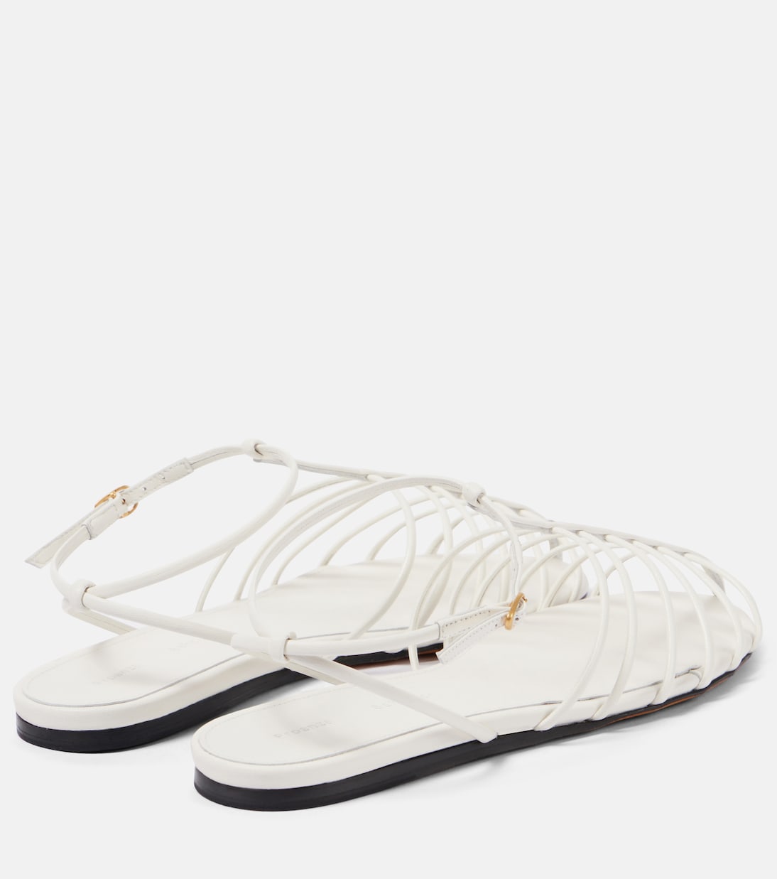 Scarpe da pescatore in pelle con dettagli a gabbia firmate PROENZA SCHOULER