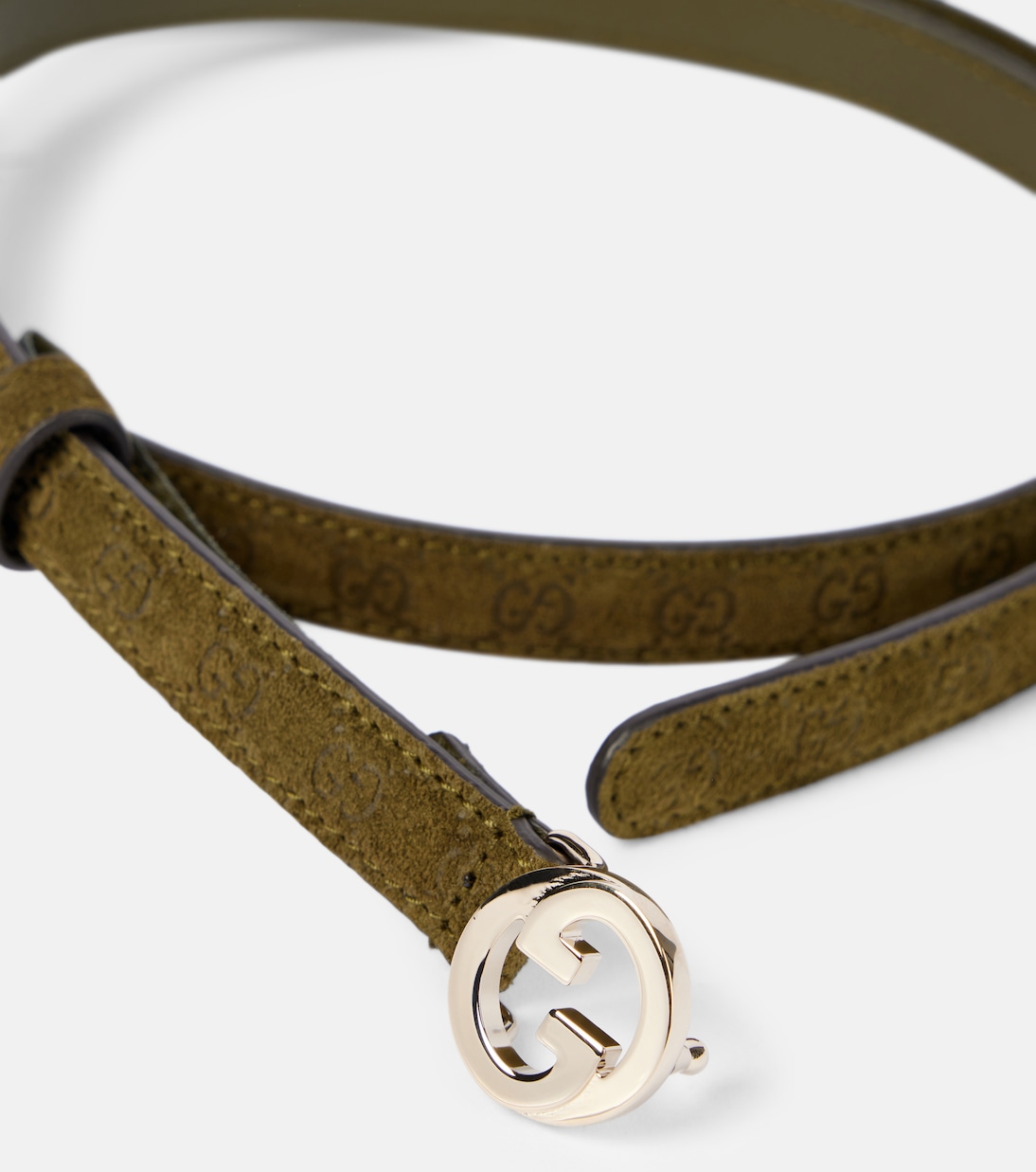 Cintura elegante in pelle scamosciata GUCCI Blondie per giovani moderni