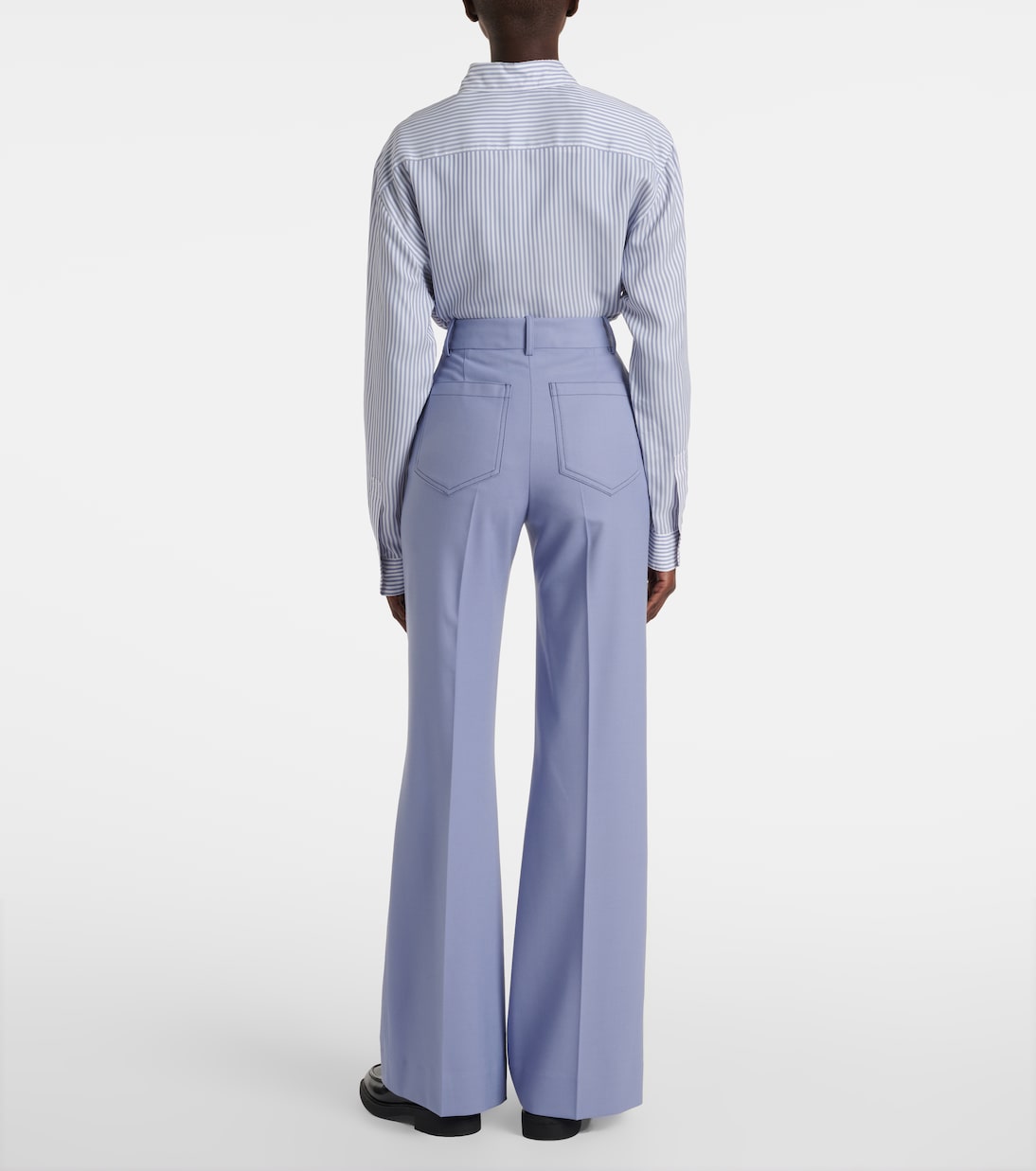 Pantalones rectos Alina de tiro alto | Victoria Beckham