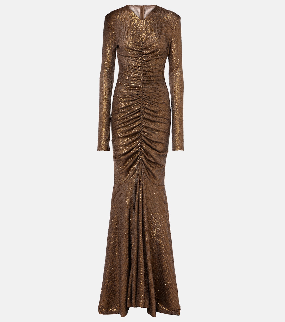 Sequined ruched gown | Norma Kamali