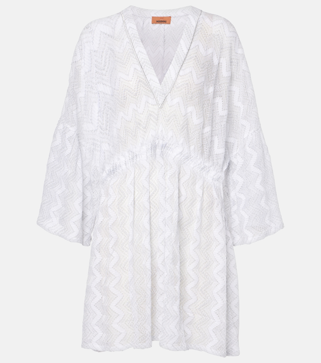 Vestido de playa de lamé en zigzag | Missoni