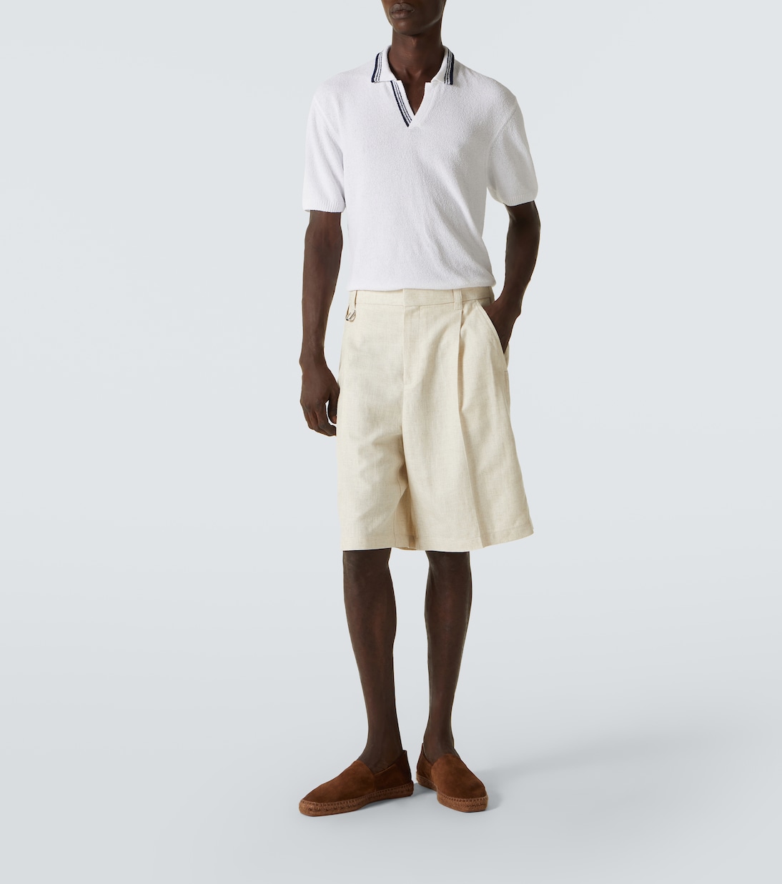 Polo Horton in bouclé di misto cotone  | Orlebar Brown