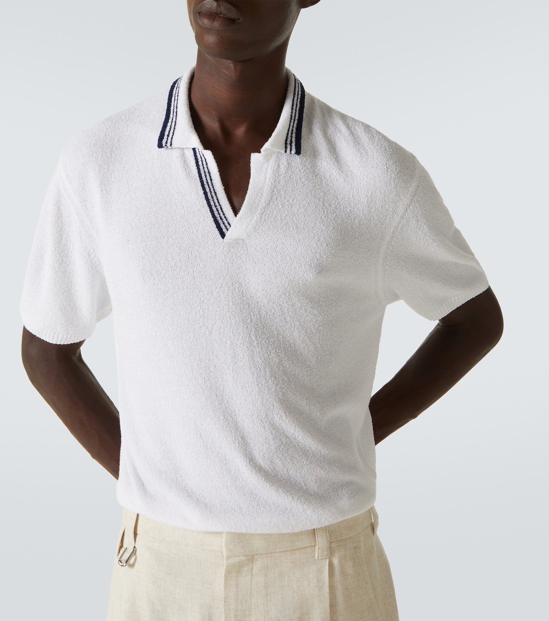 Polo Horton in bouclé di misto cotone  | Orlebar Brown