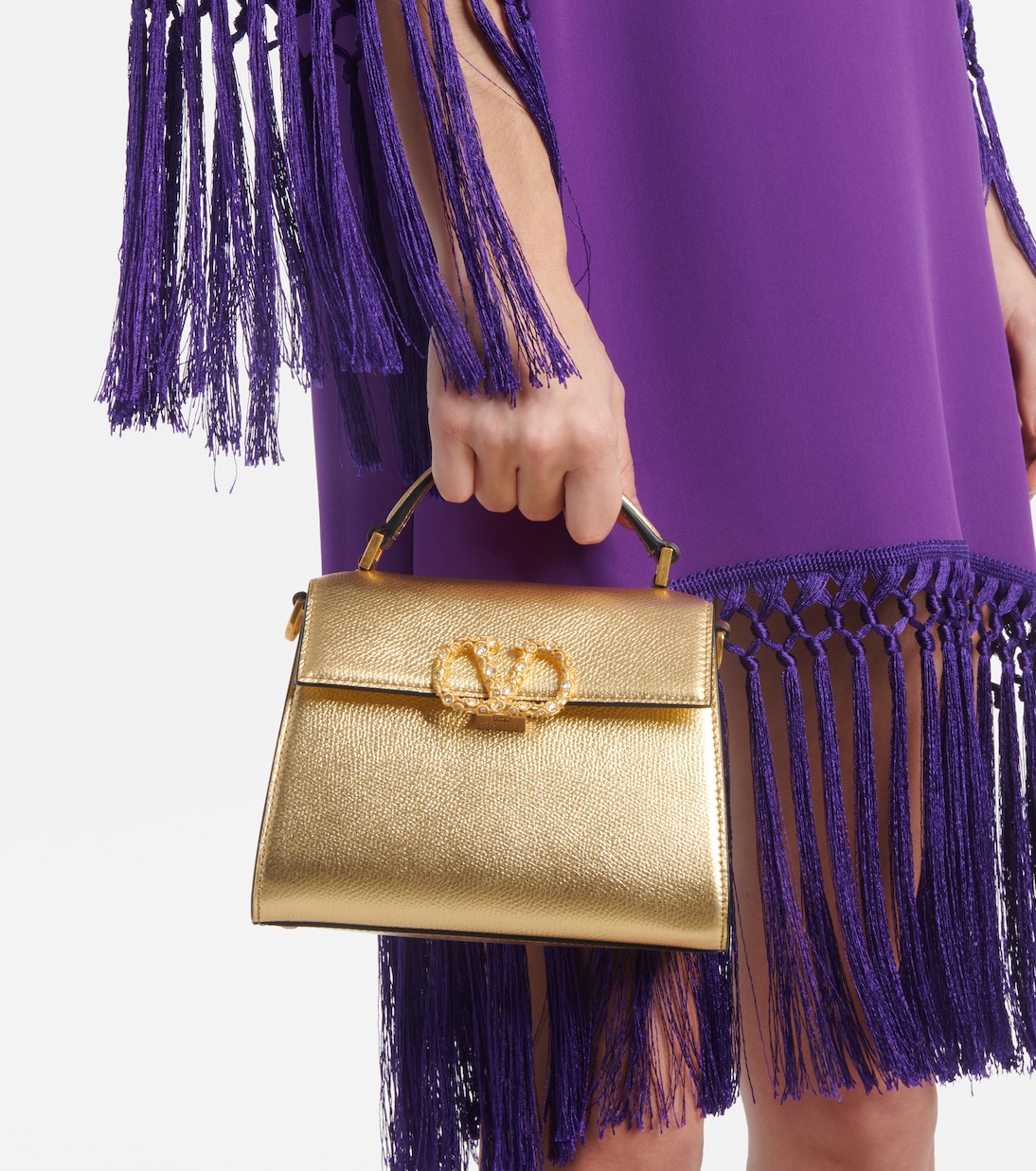 Borsa VSling Mini in pelle con Swarovski® | Valentino Garavani