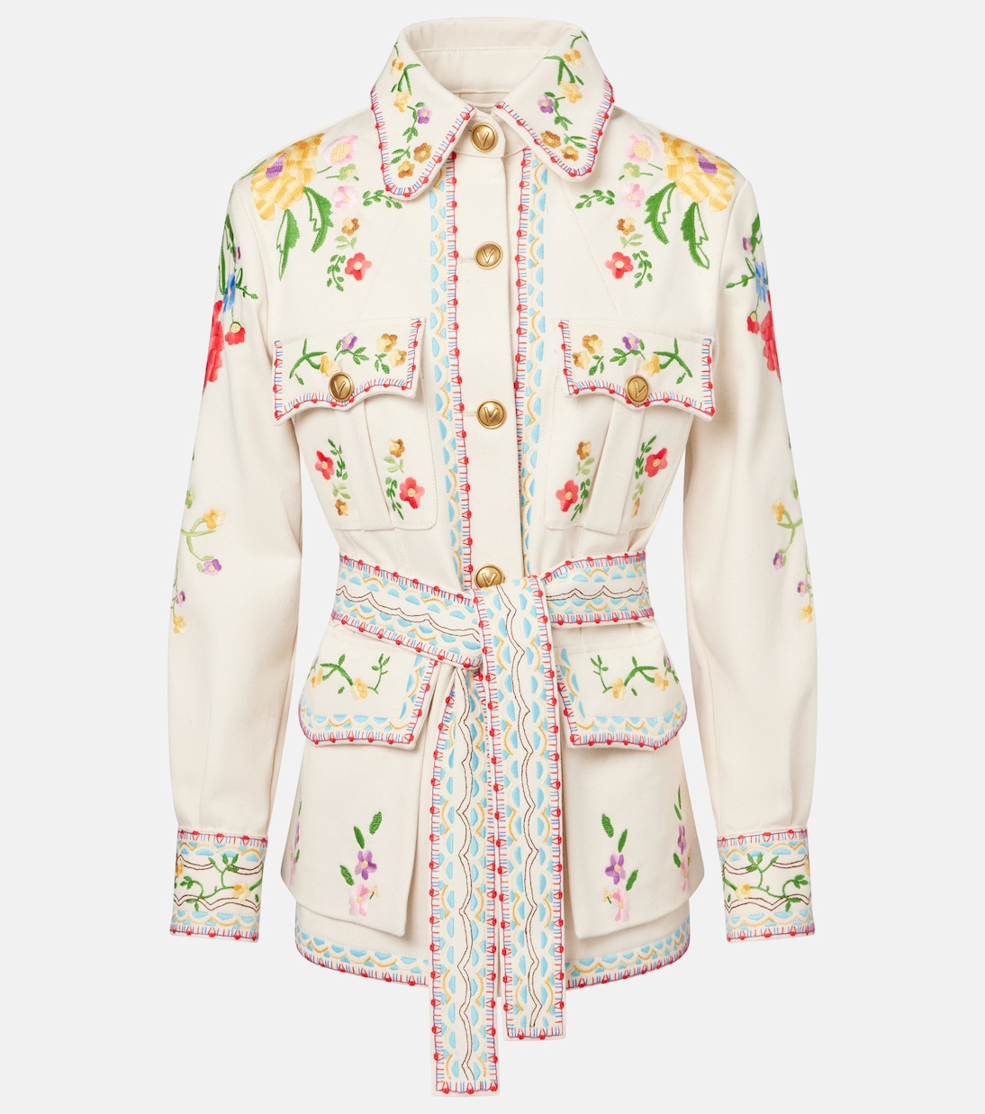 Veste brodée à fleurs | Valentino