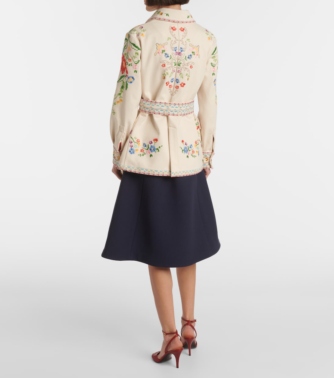 Veste brodée à fleurs | Valentino