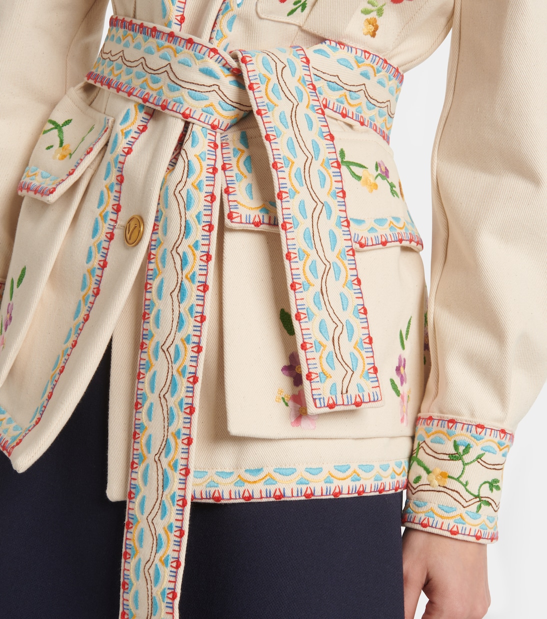 Veste brodée à fleurs | Valentino
