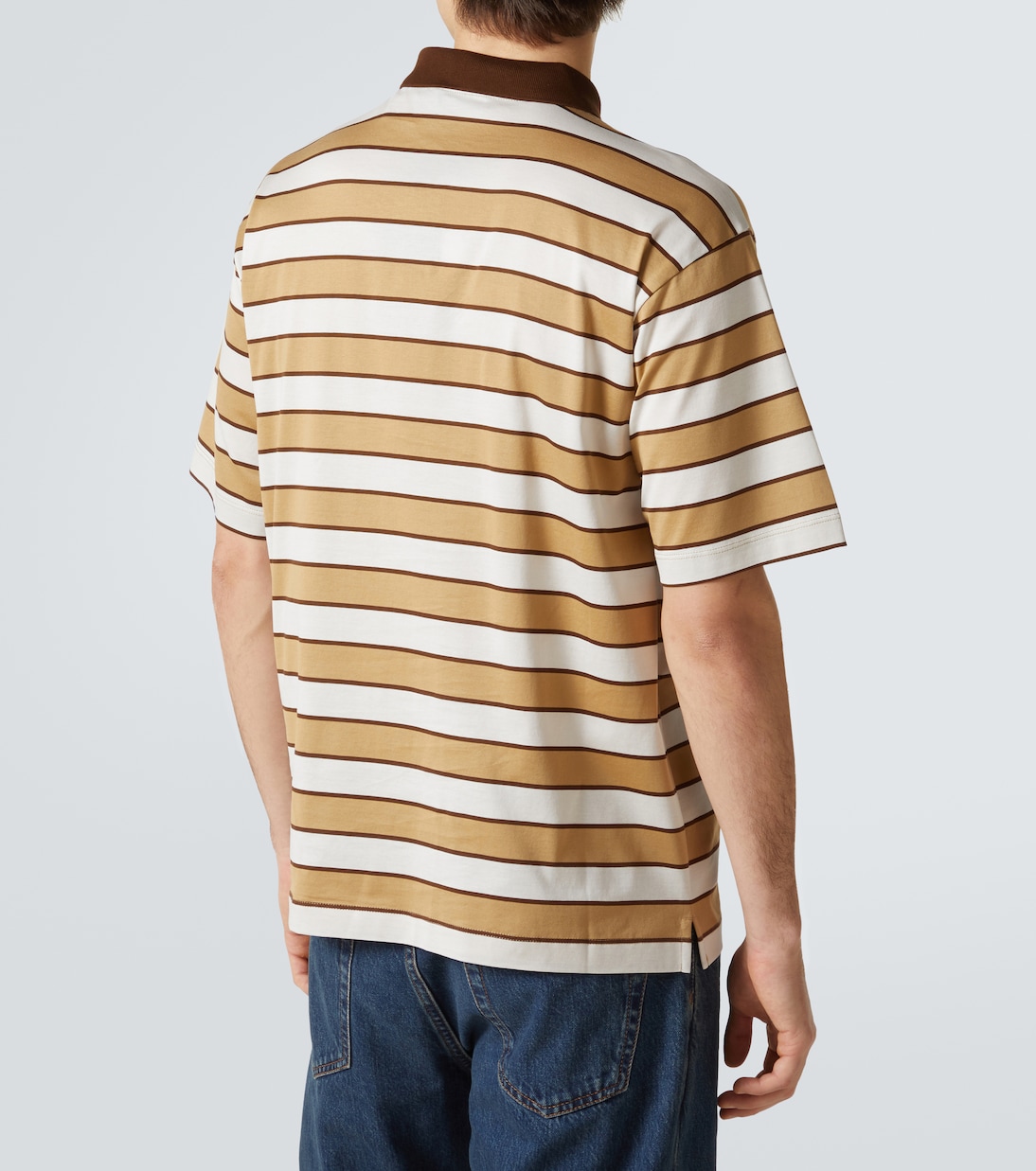 Polo in cotone a righe | Prada