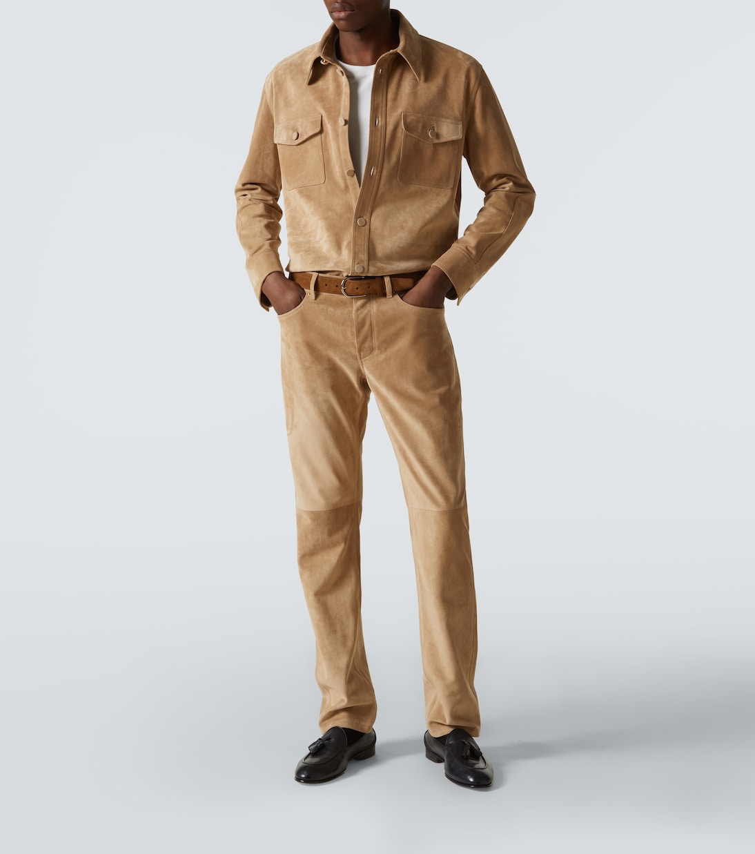 Hemdjacke Lucas aus Veloursleder | Gabriela Hearst