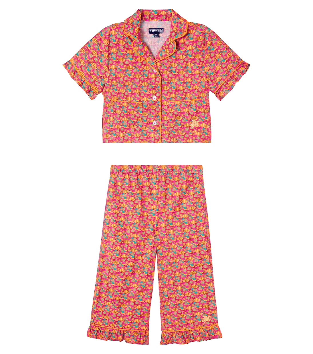 Set Gyjama aus Hemd und Hose aus Baumwolle | Vilebrequin Kids