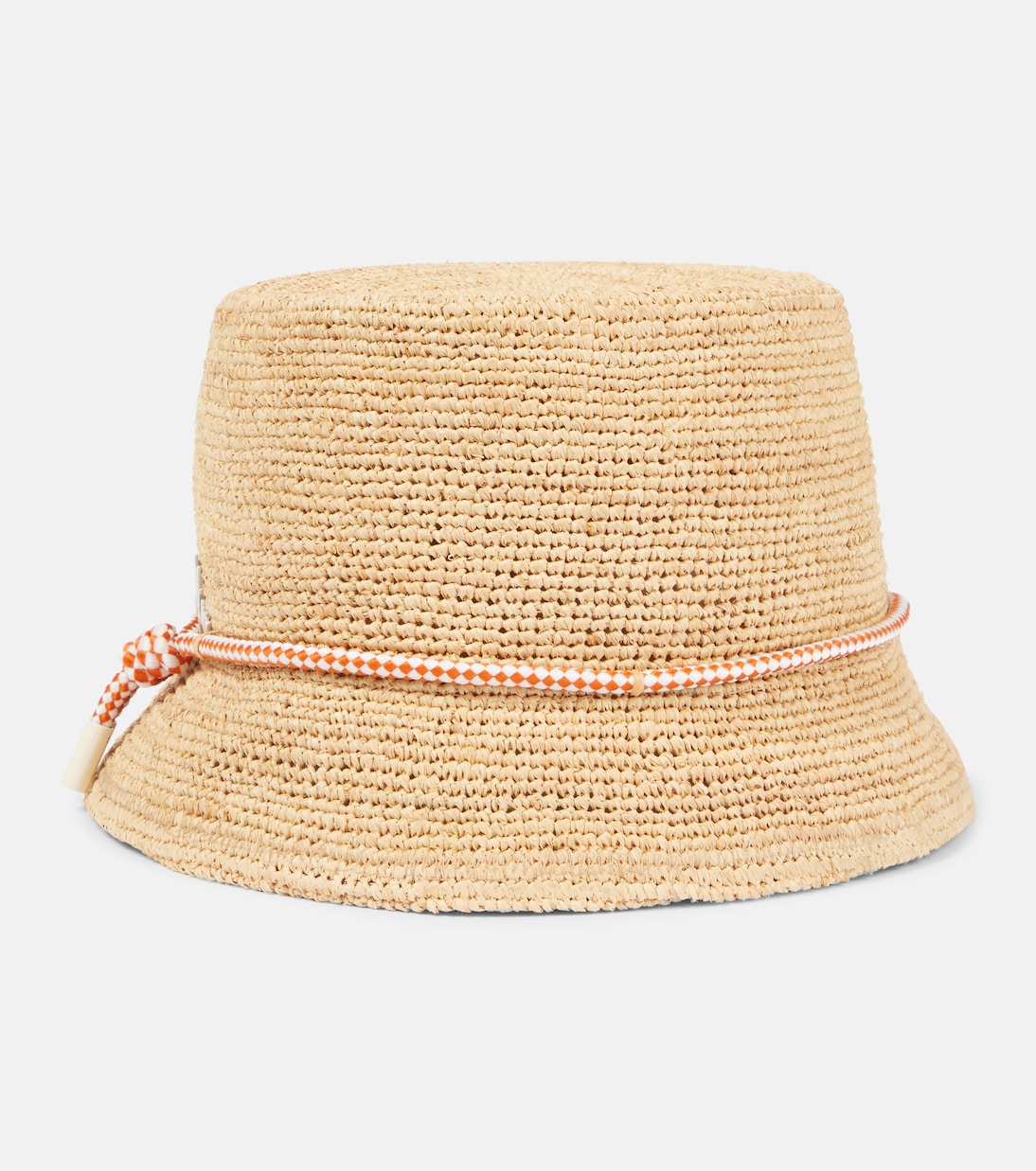 Cappello a secchiello in rafia all'uncinetto ALÉMAIS - Tocco di sole per il tuo stile giovane