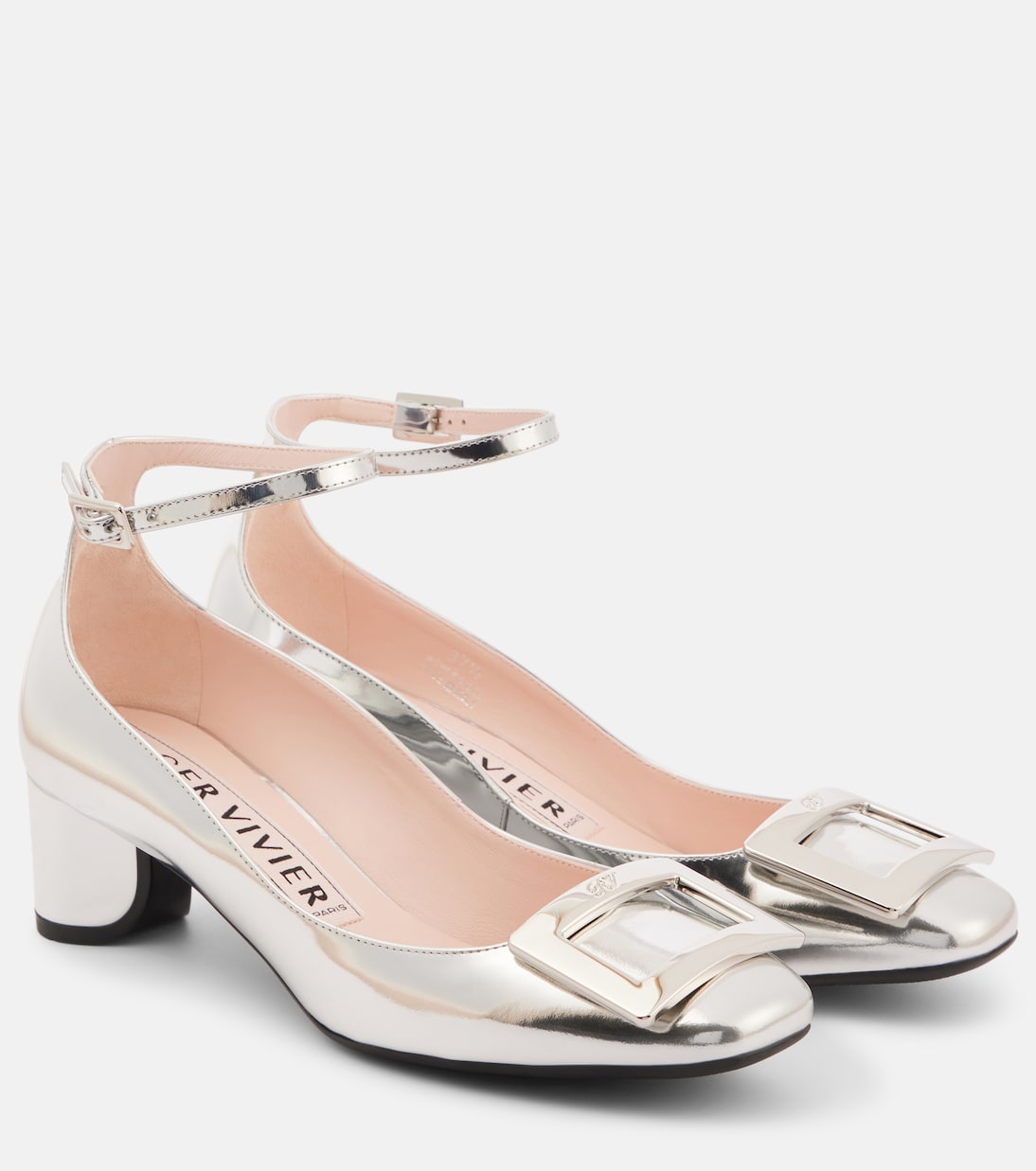 Scarpe con tacco ROGER VIVIER U Look 45 in pelle metallizzata per uno stile giovane e trendy