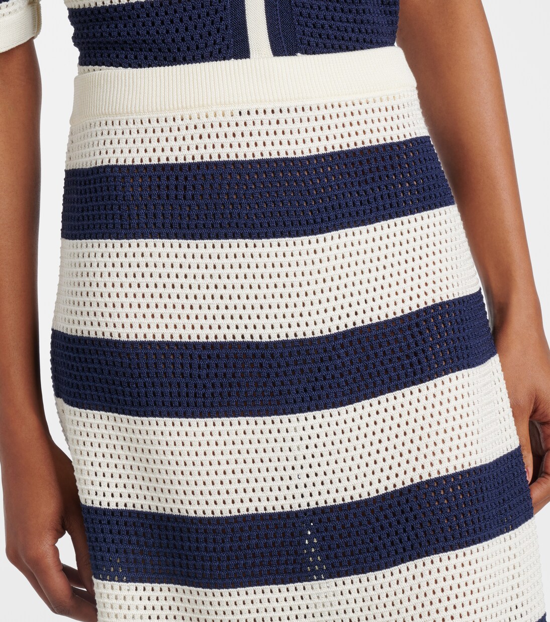 Falda midi Bateau de punto en mezcla de algodón | Eres