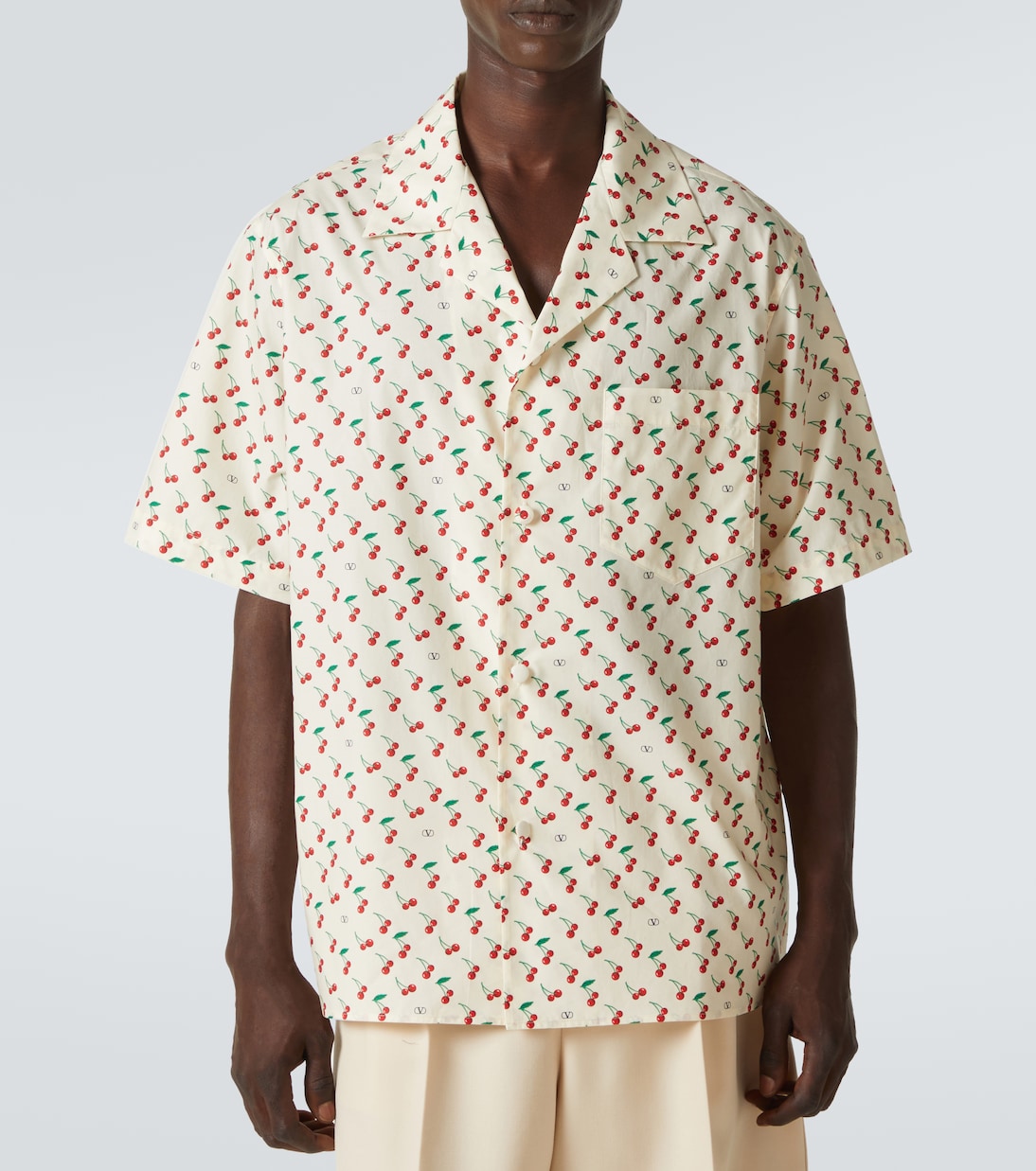 Chemise imprimée en coton | Valentino