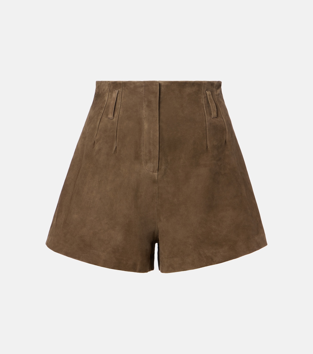 Lise high-rise suede shorts | The Frankie Shop