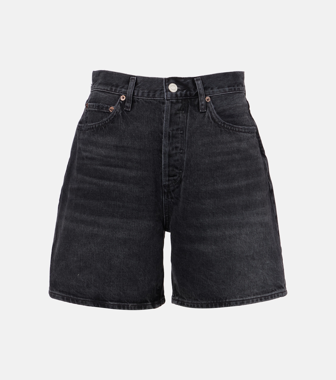 Dame high-rise denim shorts | Agolde