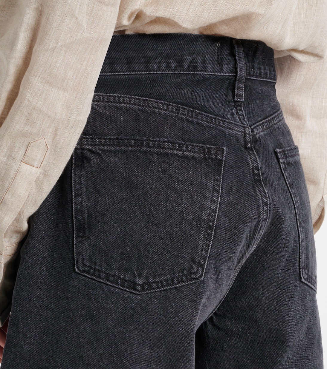 Dame high-rise denim shorts | Agolde