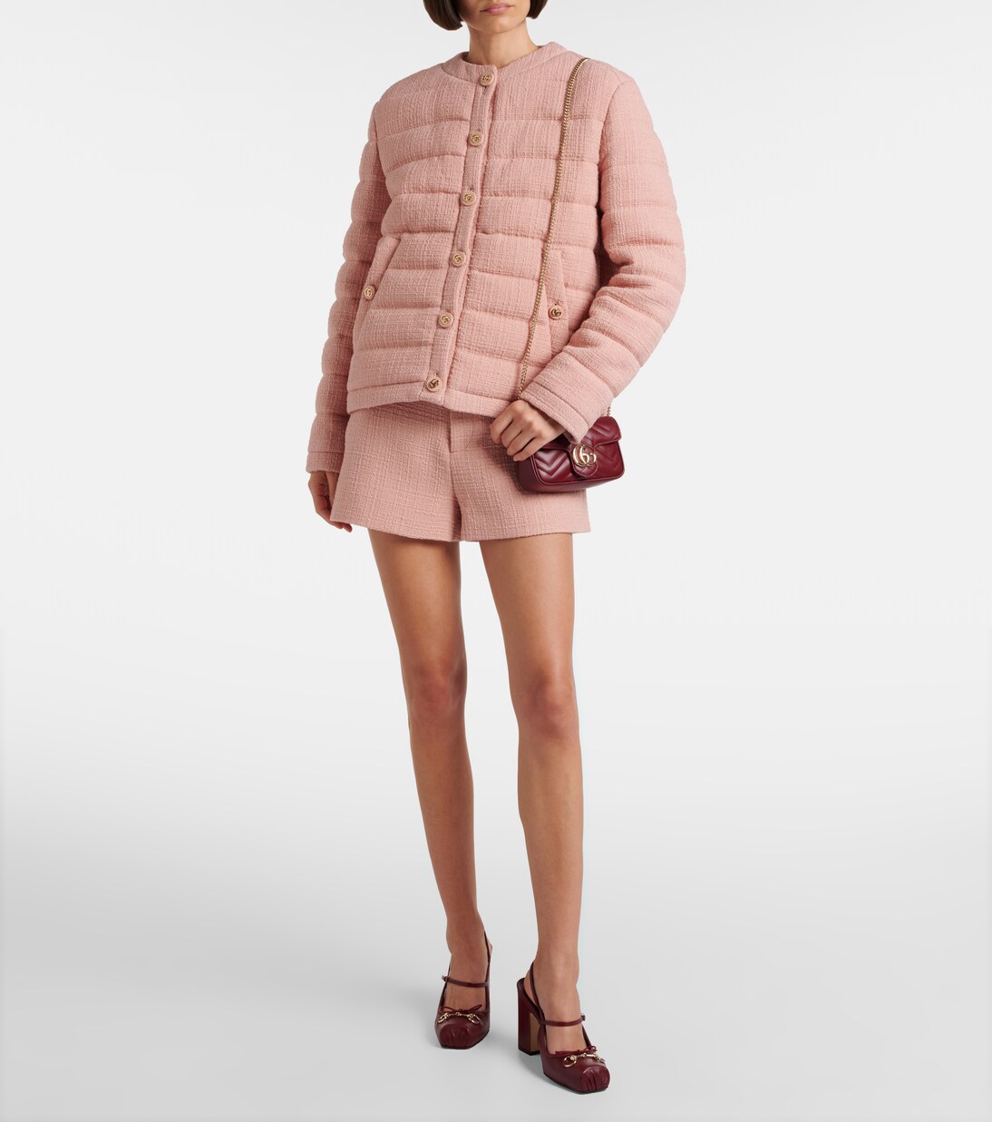 High-Rise Shorts aus Tweed | Gucci