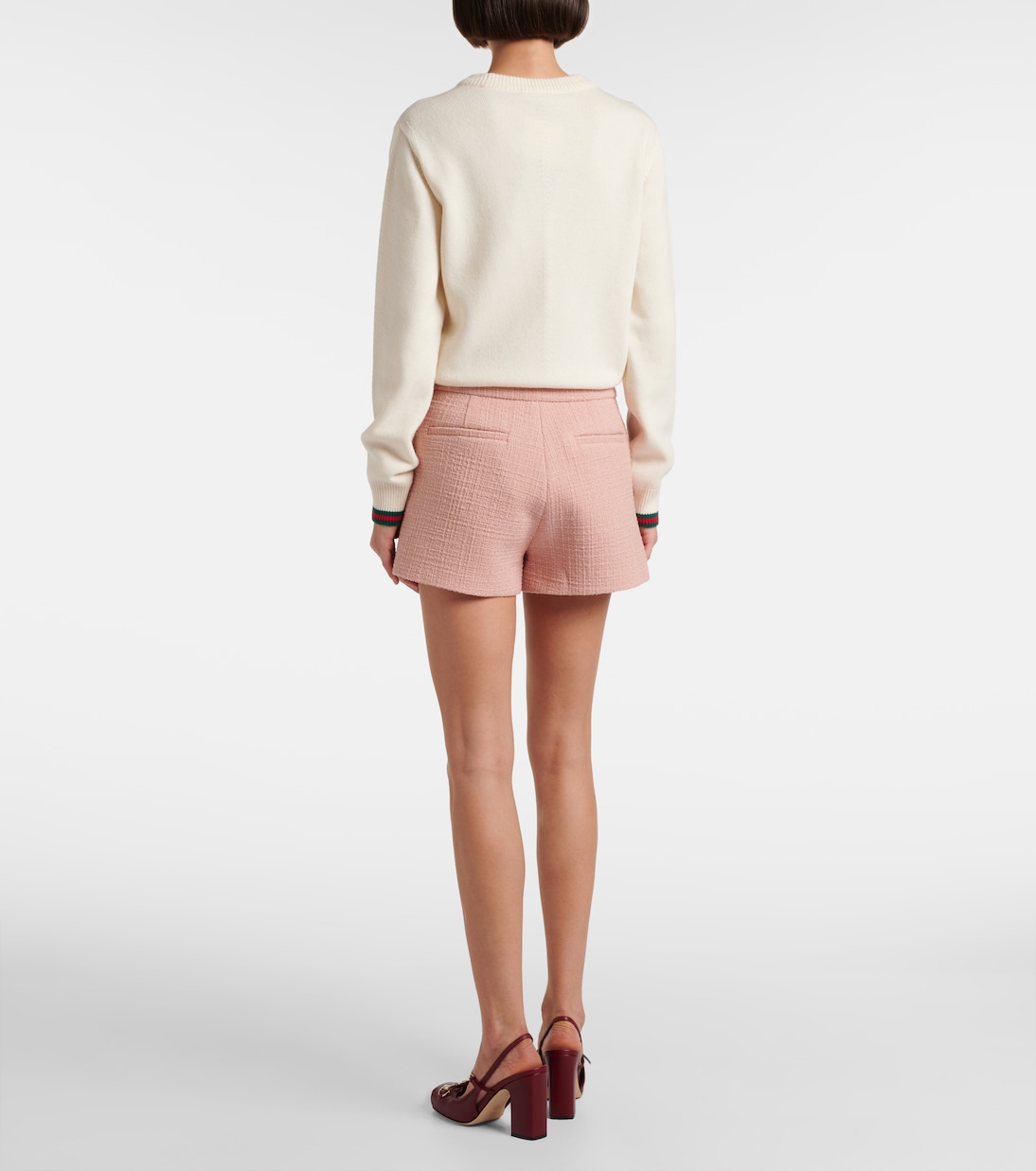 High-Rise Shorts aus Tweed | Gucci