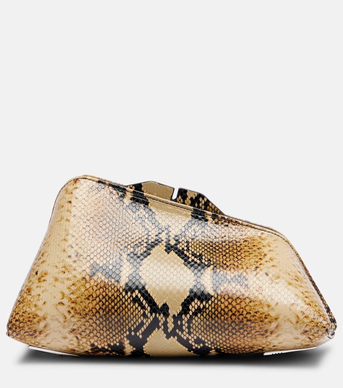 8.30 PM snake-effect leather clutch | The Attico