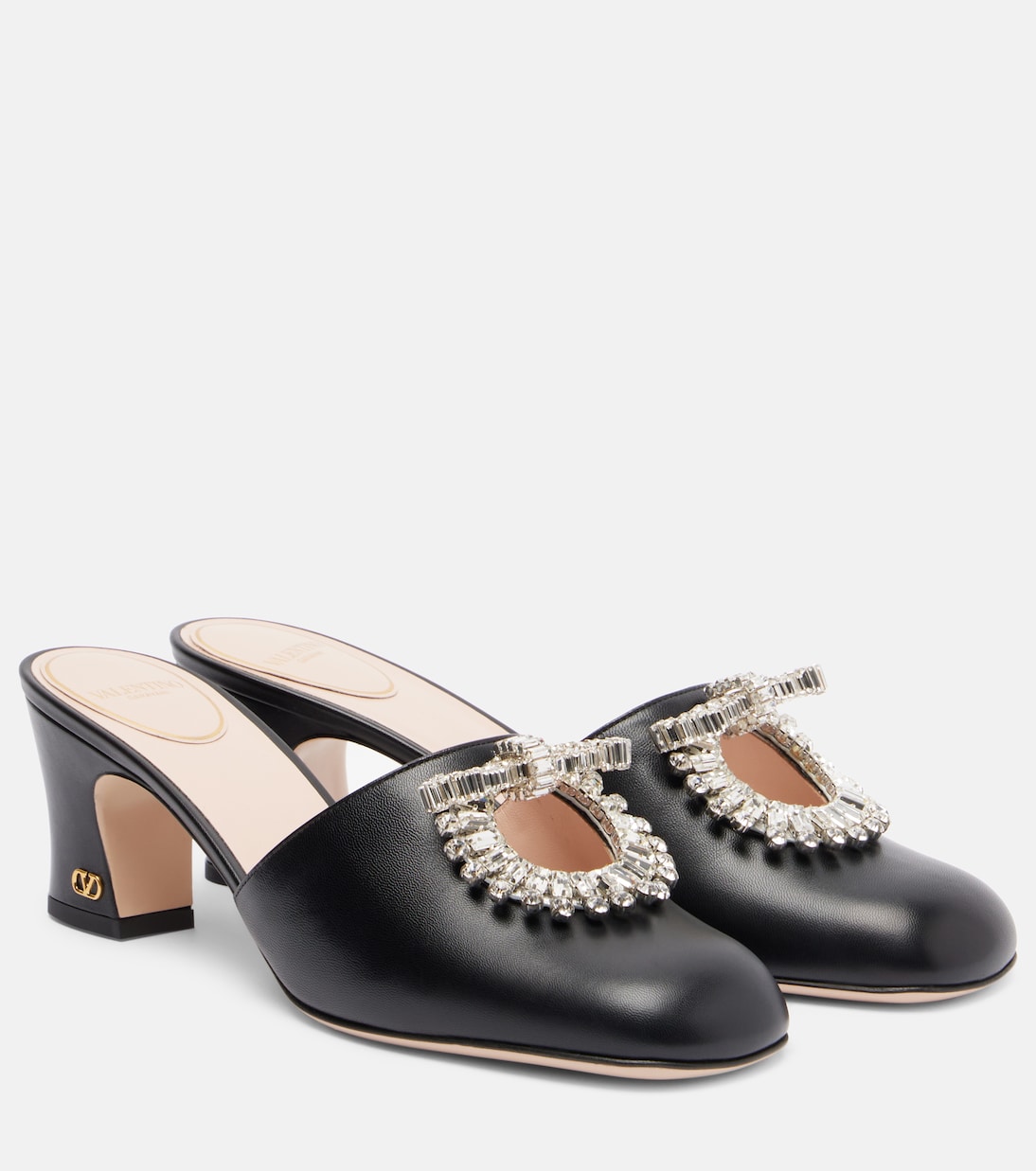 Sandali Adamantine 60 in pelle con cristalli | Valentino Garavani