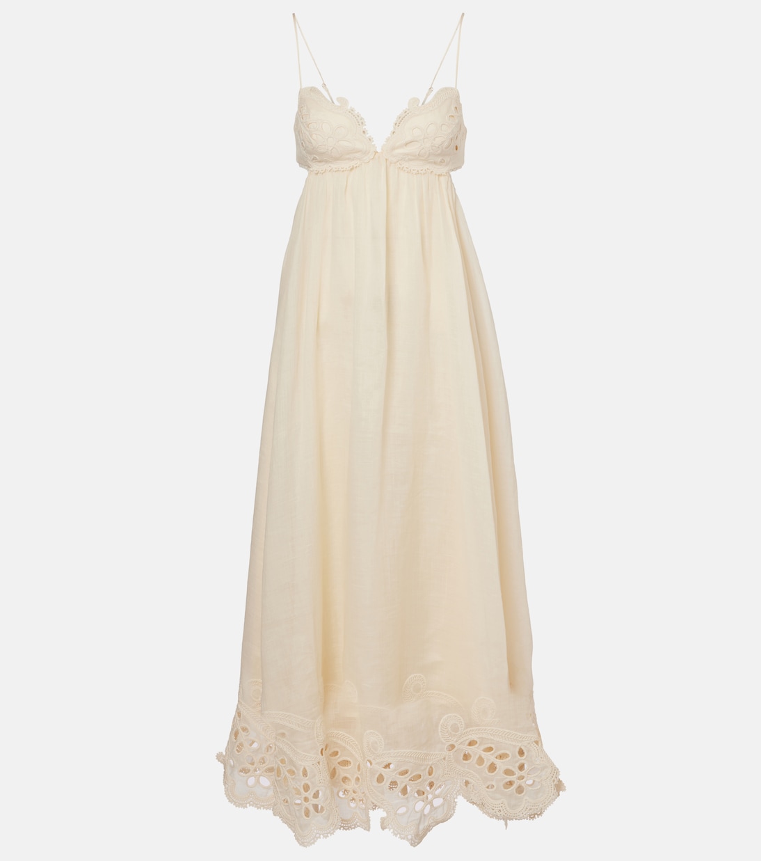 Besticktes Maxikleid Coco aus Ramie | Zimmermann