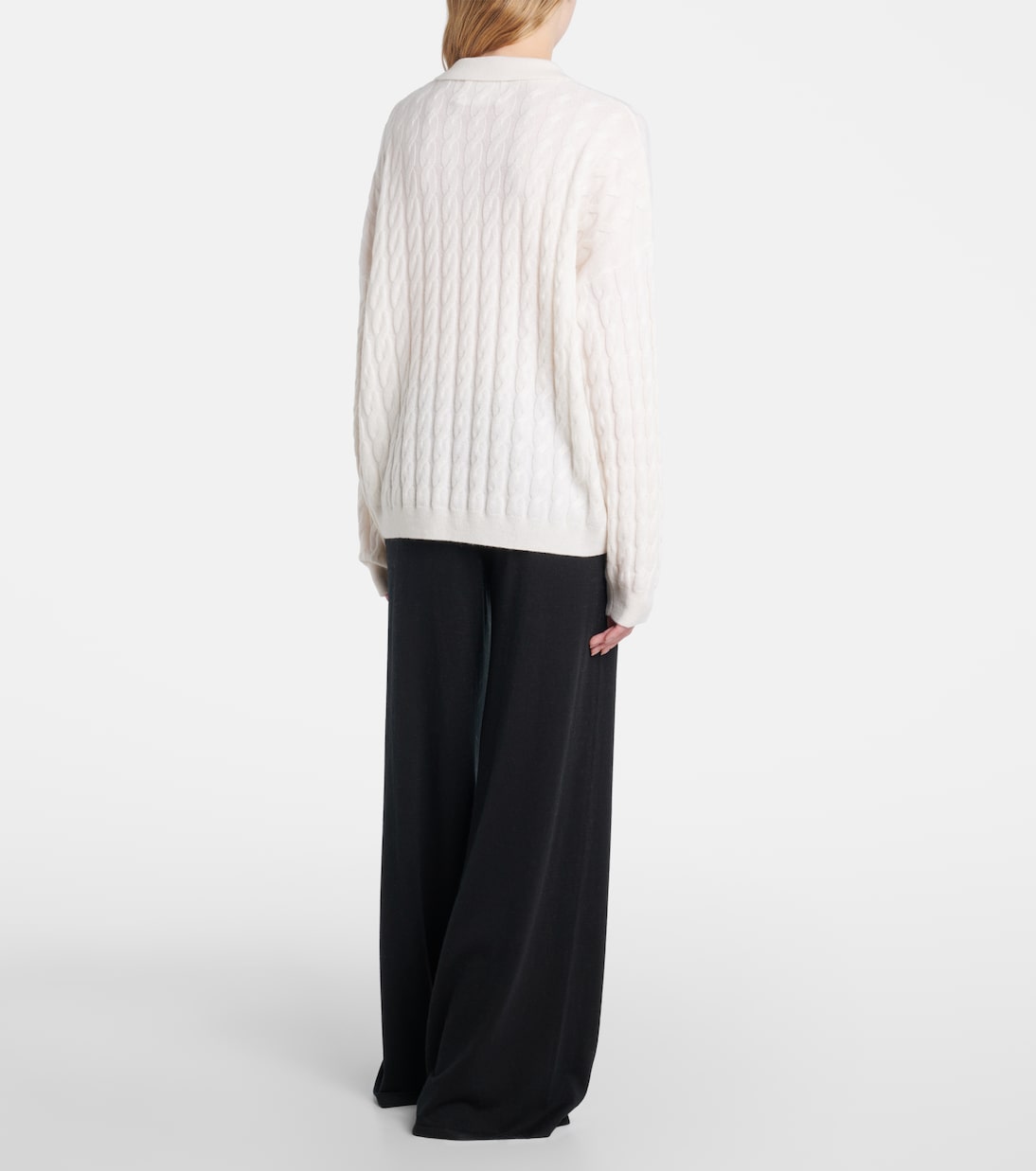 Polo Magnolie in cashmere a trecce | Lisa Yang