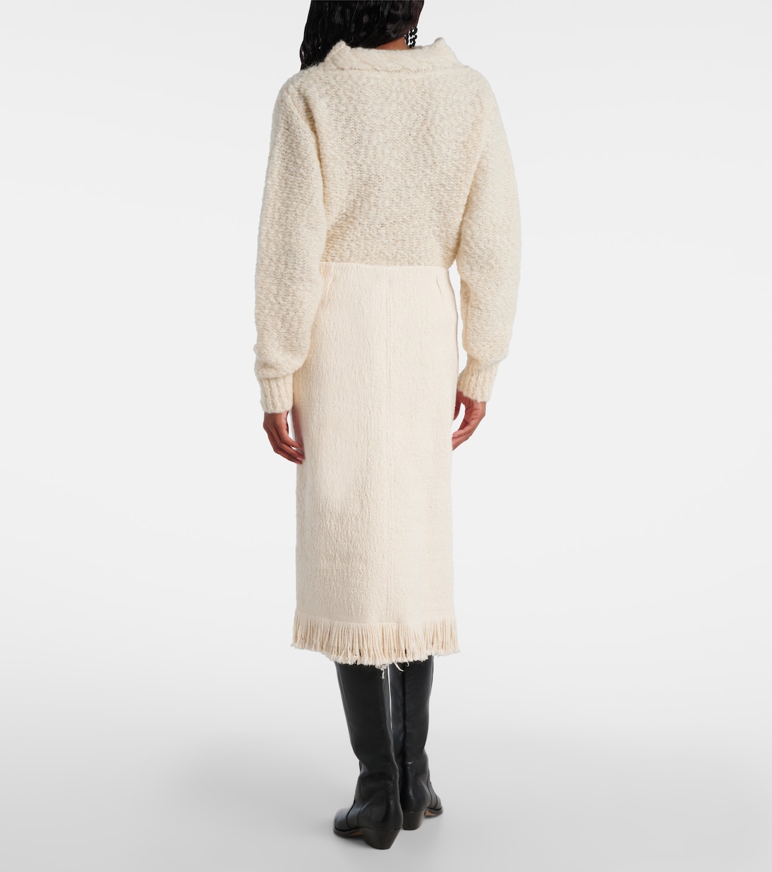 Falda midi Galla de algodón y lino | Isabel Marant