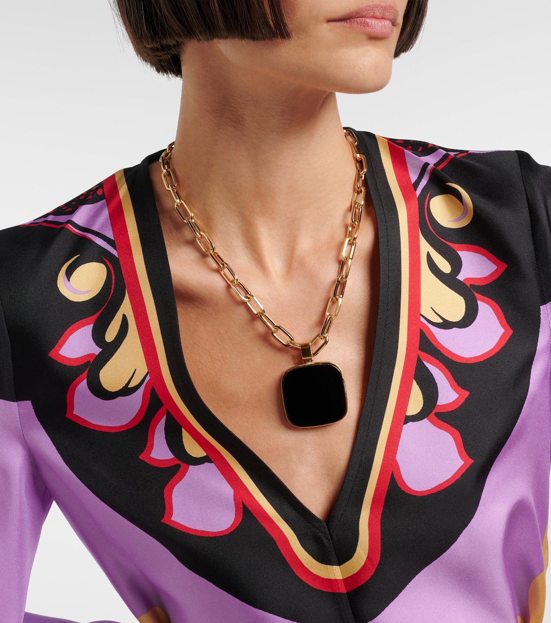 Onyx pendant necklace | La DoubleJ