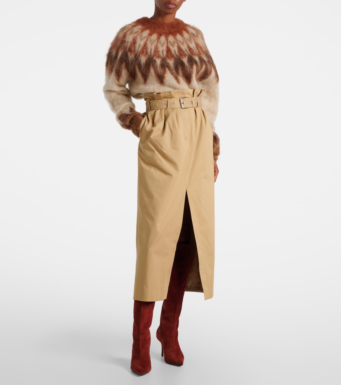 Bottes Jessica 75 en daim | Paris Texas