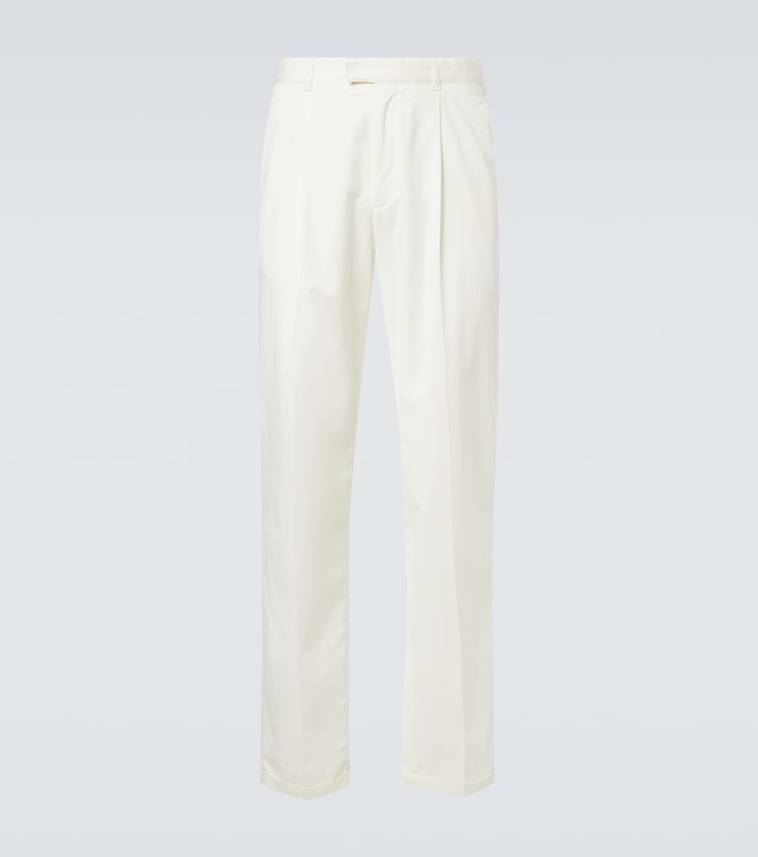 Belamy cotton and cashmere straight pants | The Row