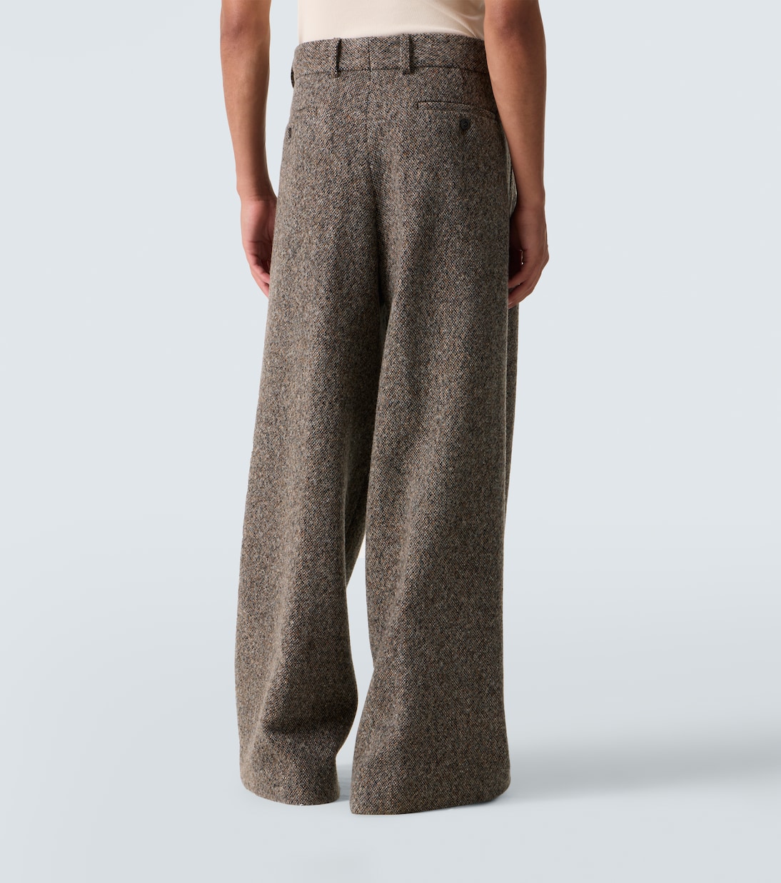 울 블렌드 와이드 팬츠 | Dries Van Noten