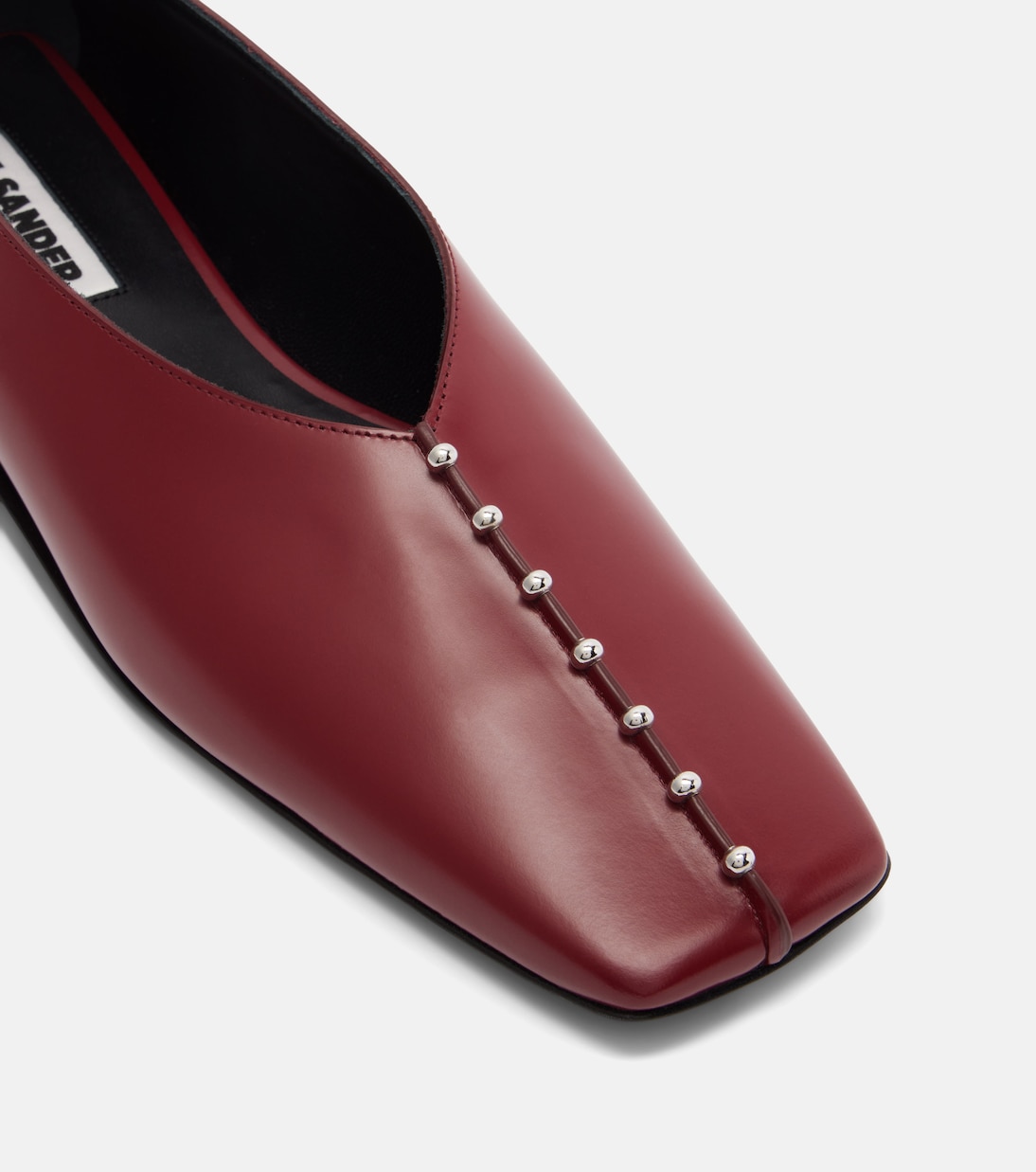 Embellished leather ballet flats | Jil Sander