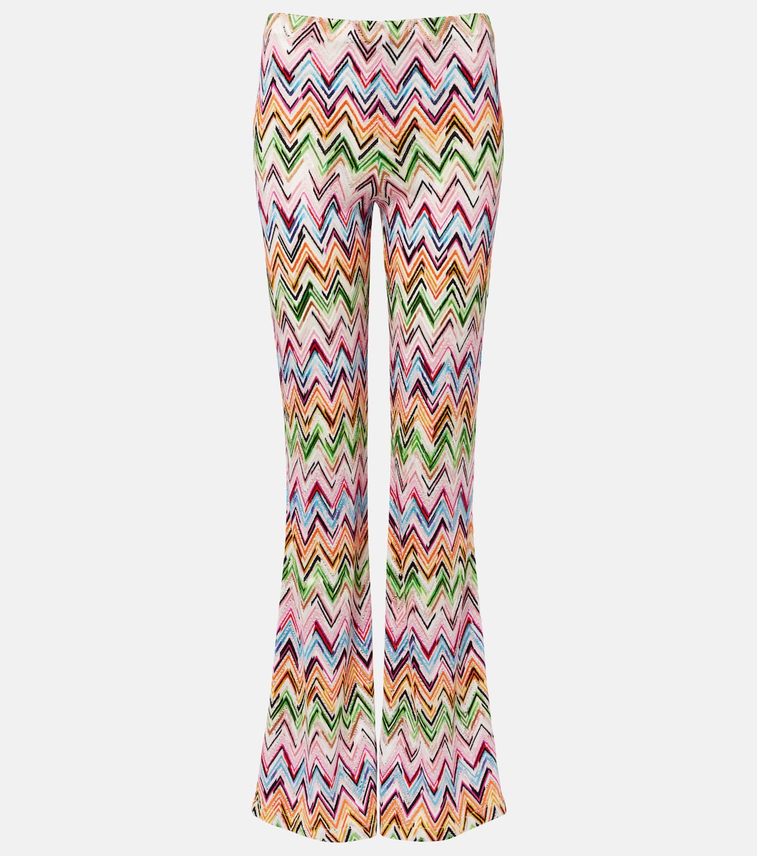 Pantalon évasé Zig Zag à taille haute | Missoni