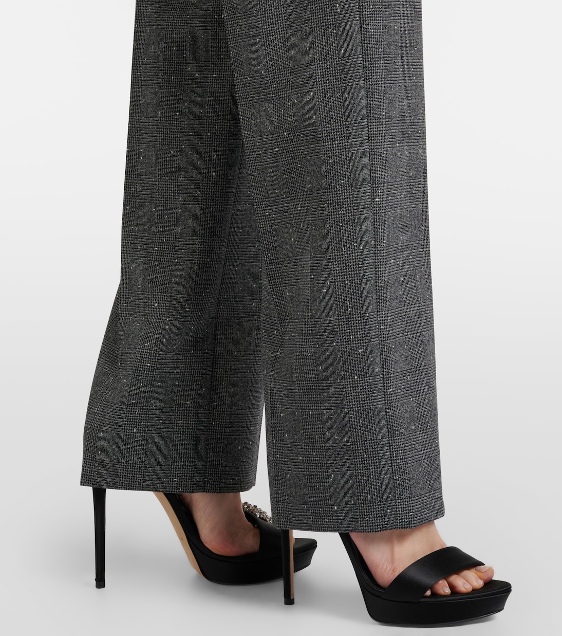 Prince of Wales check wool straight pants | McQueen