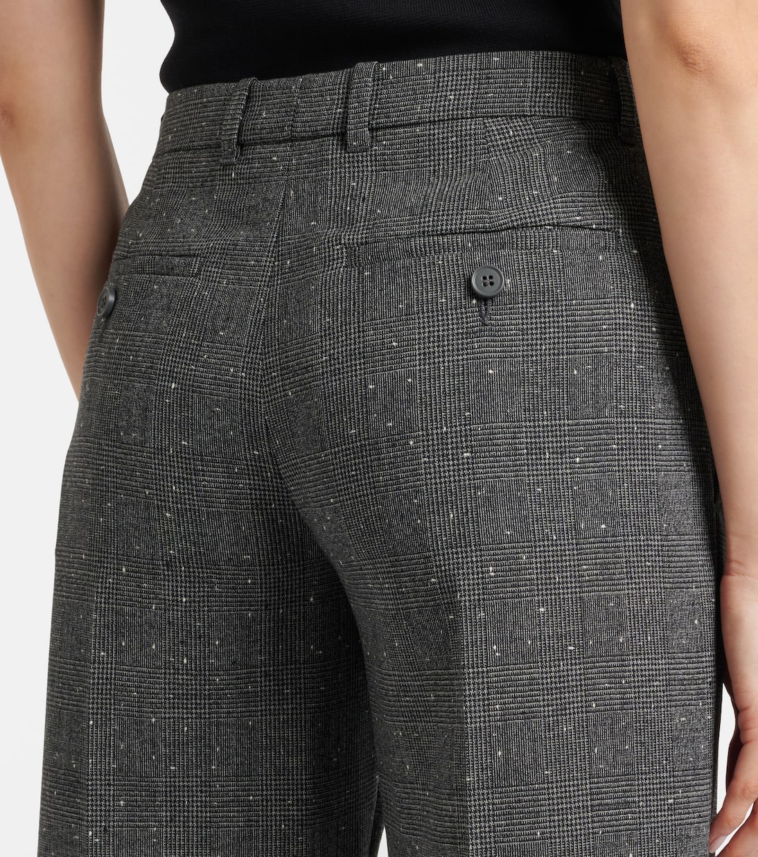 Prince of Wales check wool straight pants | McQueen
