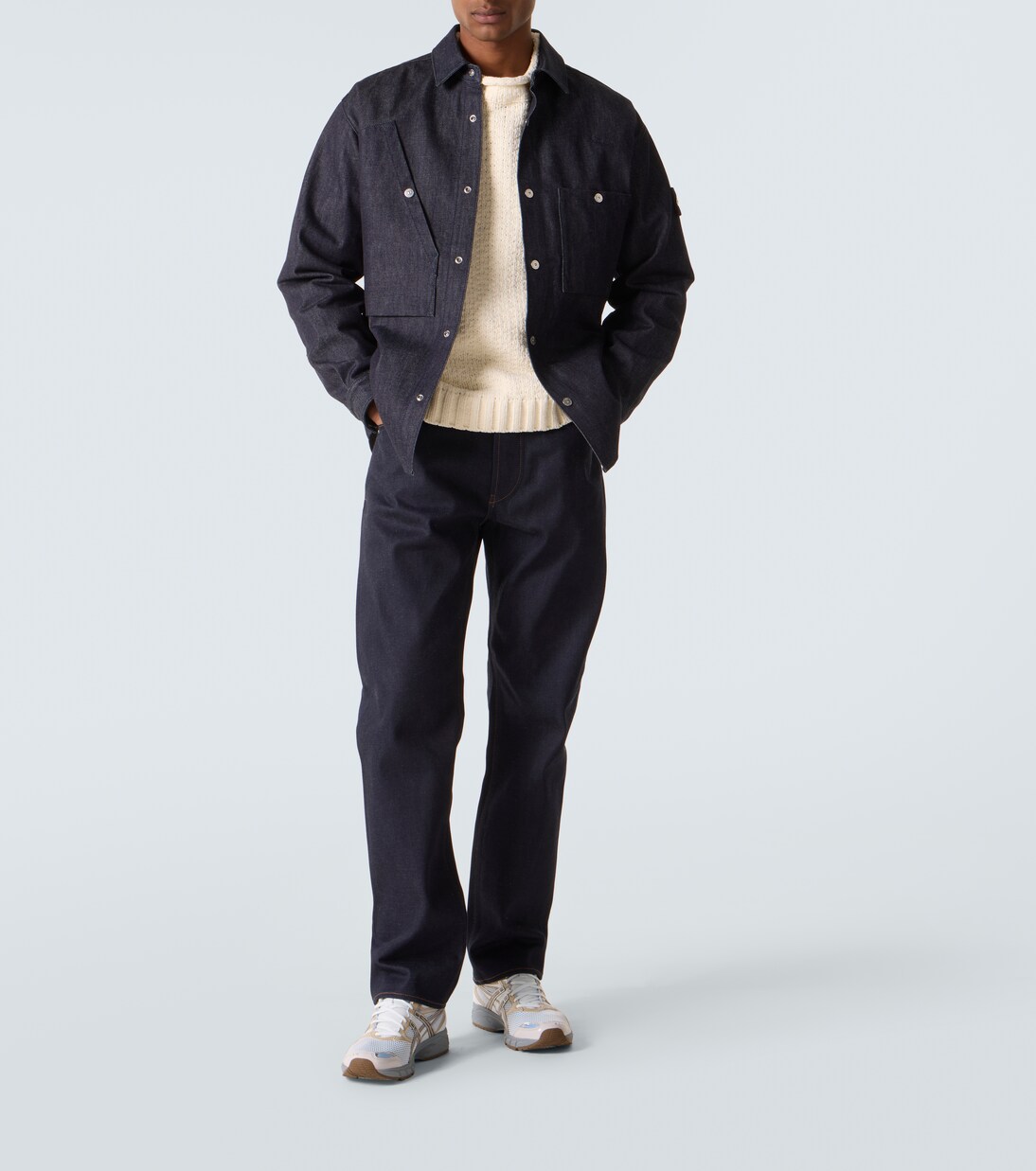 Compass denim overshirt | Stone Island