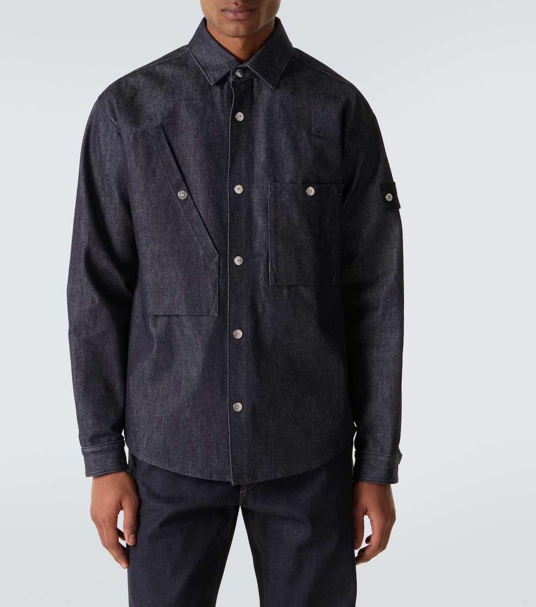 Compass denim overshirt | Stone Island