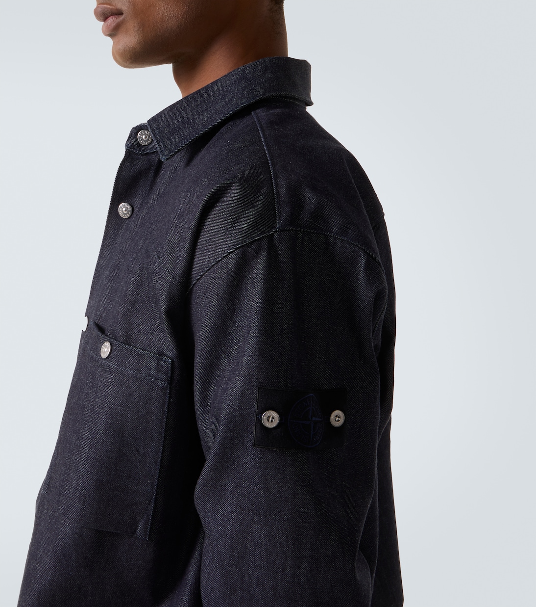 Compass denim overshirt | Stone Island