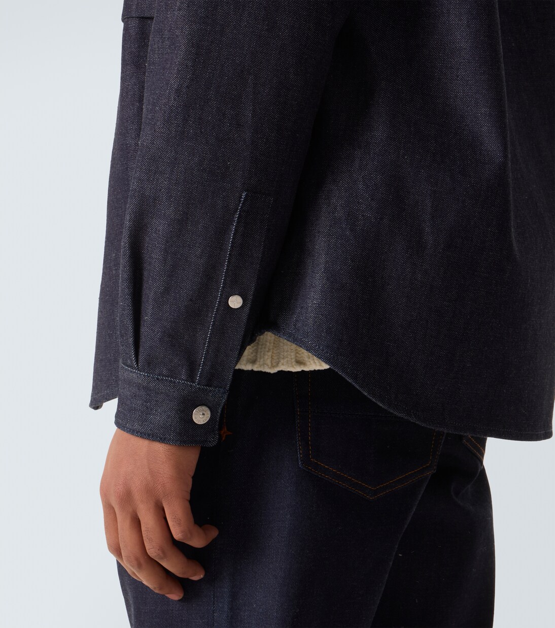 Compass denim overshirt | Stone Island