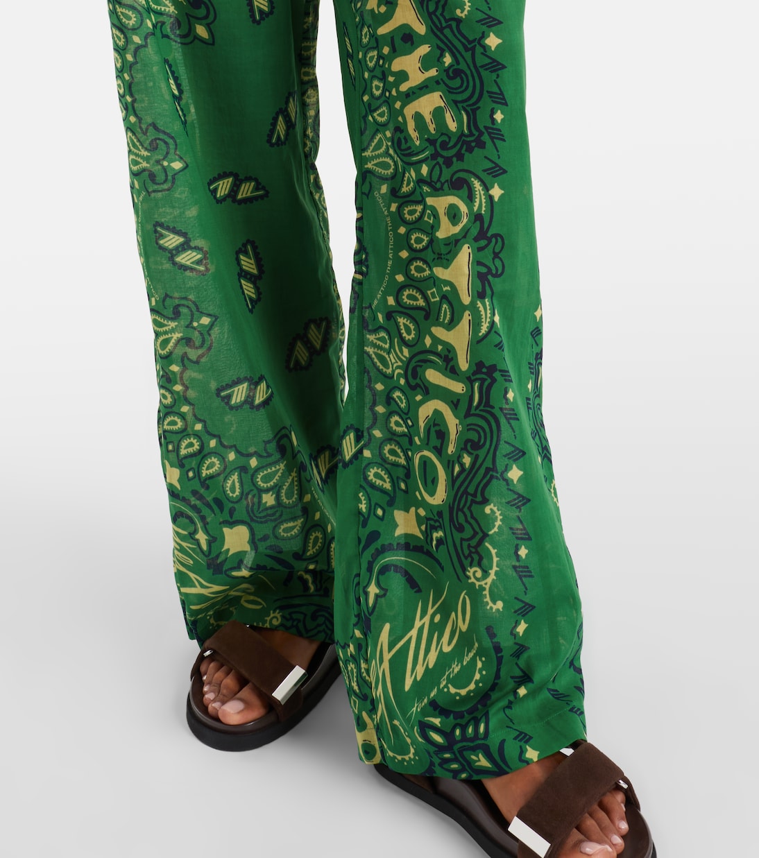 Pantalon ample Bandana en coton | The Attico