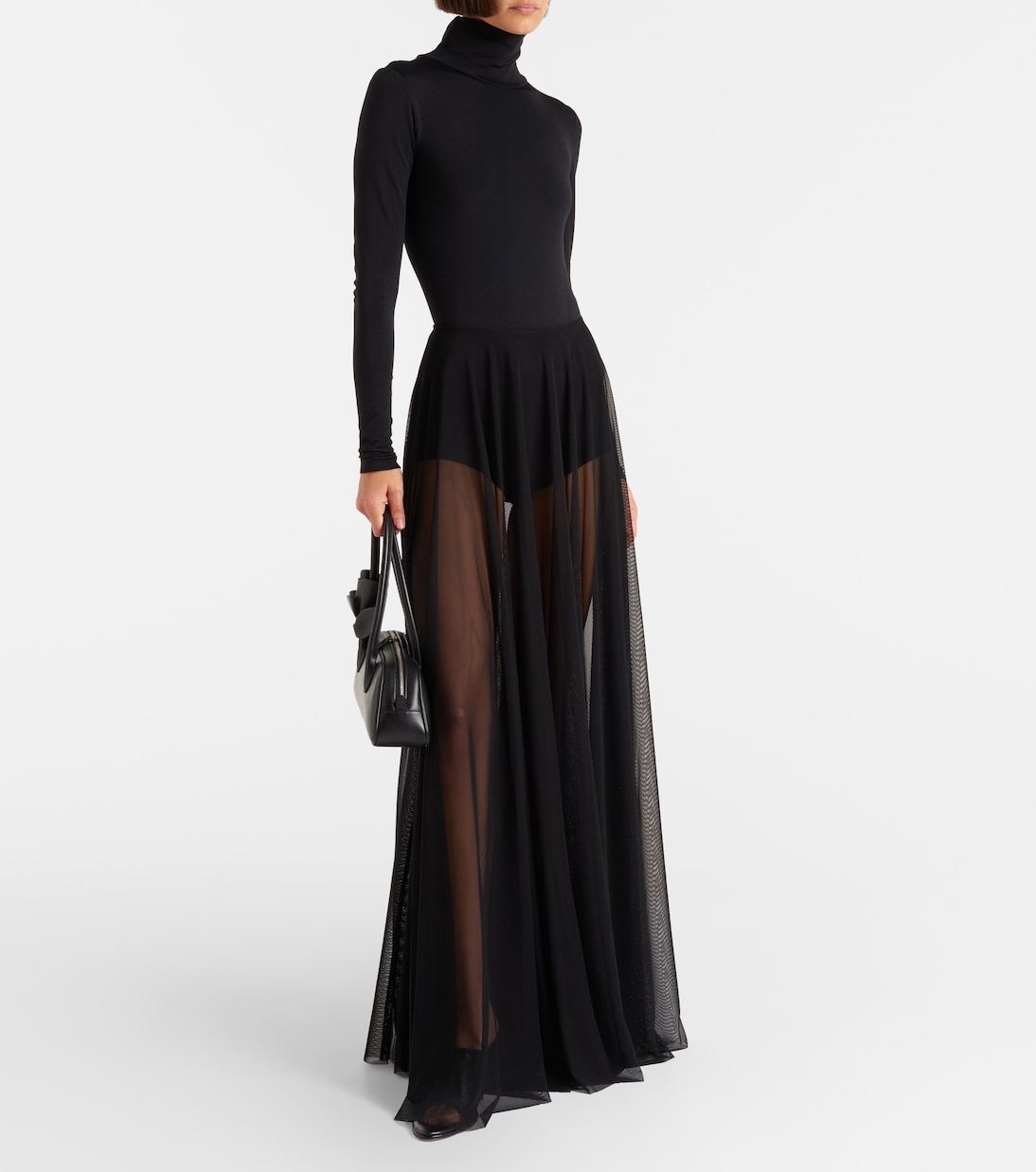 Semi-sheer maxi skirt | Norma Kamali