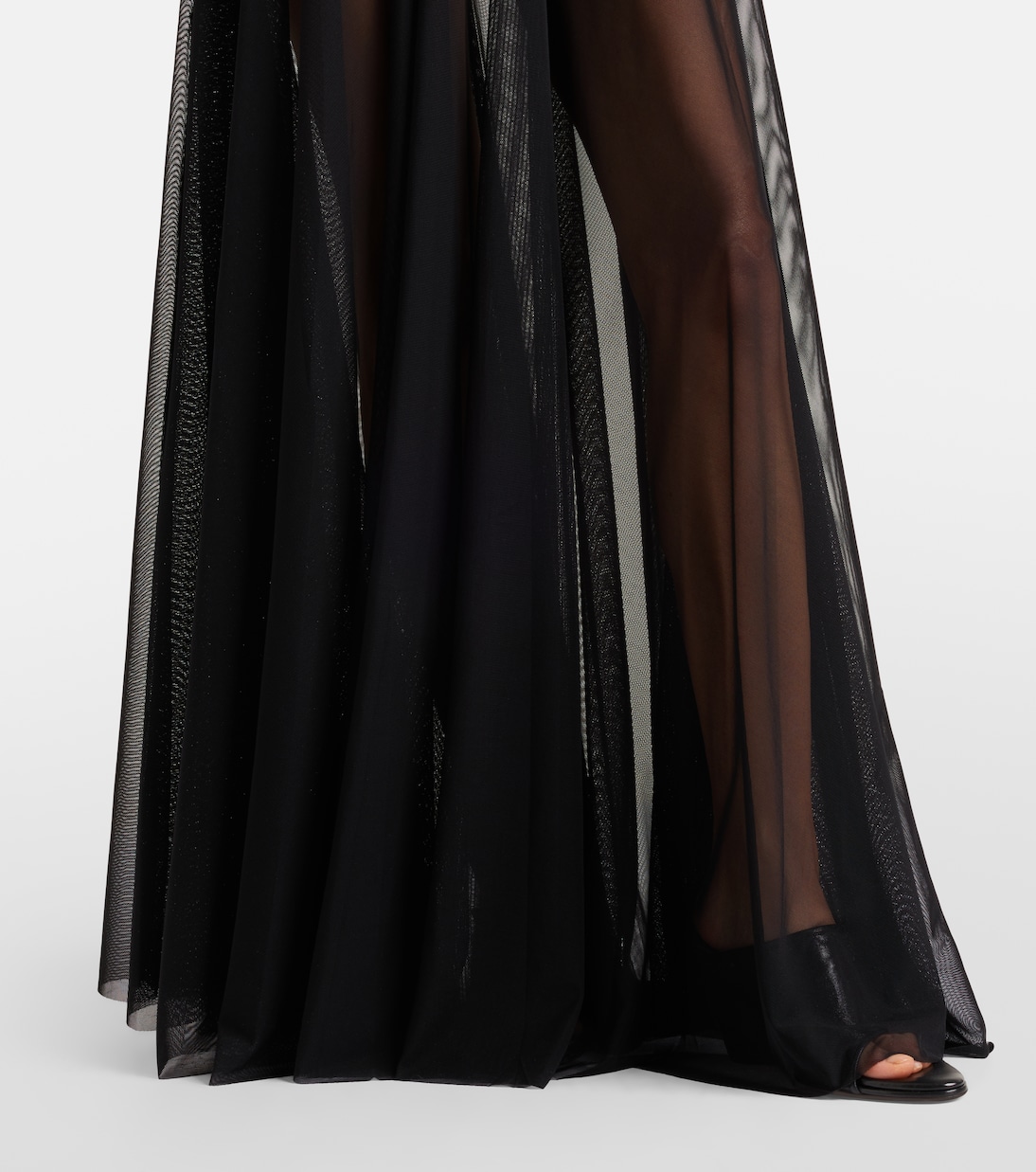 Semi-sheer maxi skirt | Norma Kamali