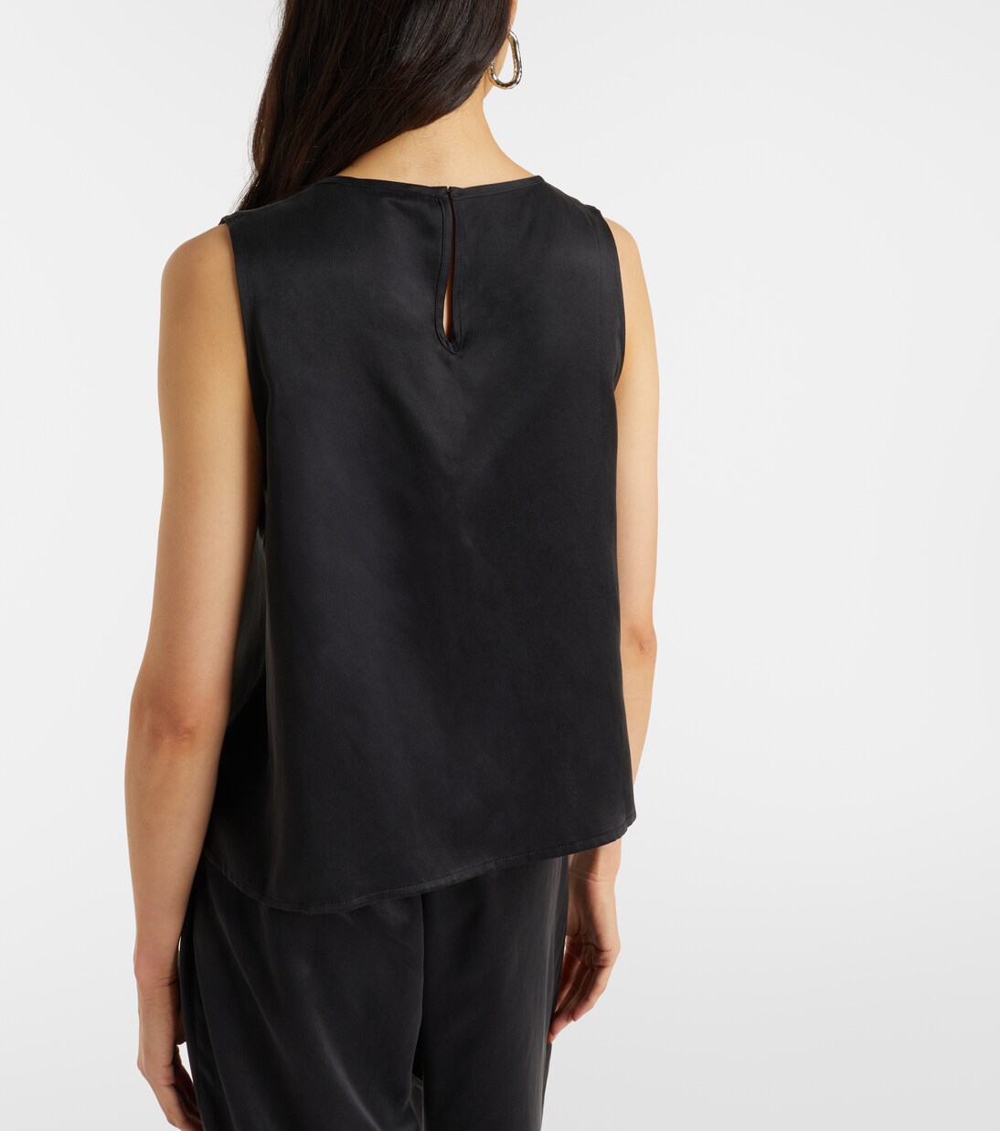Sofia silk charmeuse tank top | Asceno