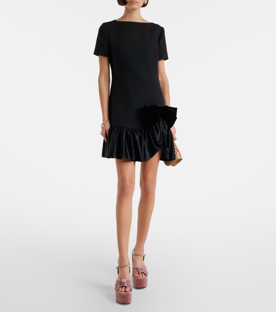 Crasher 125 velvet platform sandals | Valentino Garavani