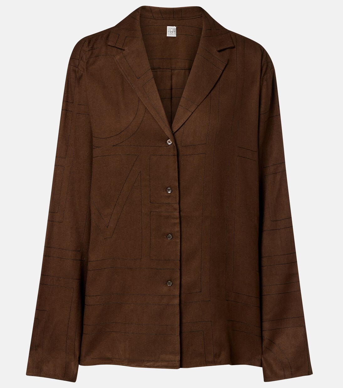 Chemise de pyjama à logo | Toteme