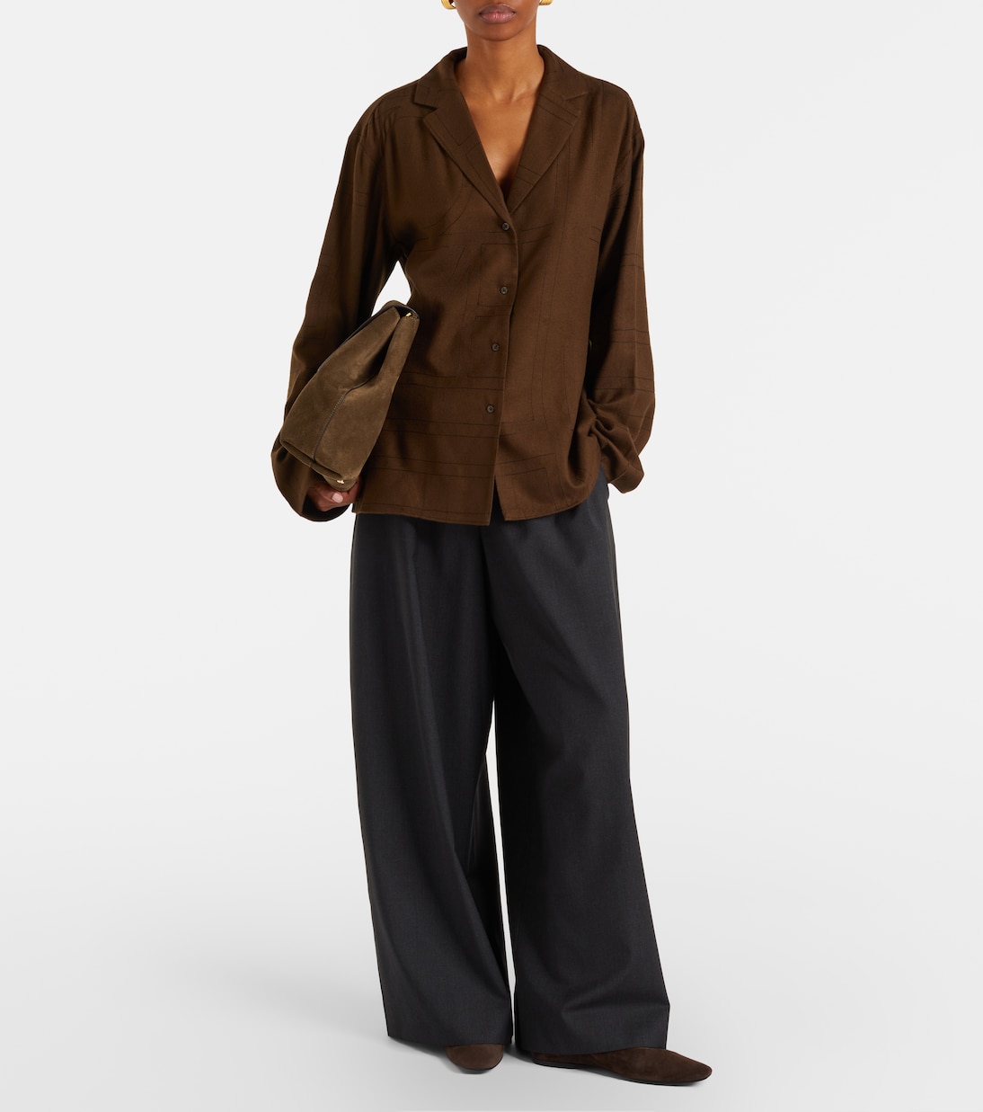 Chemise de pyjama à logo | Toteme