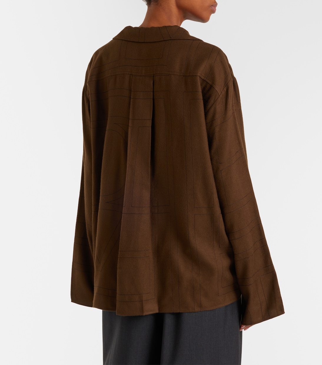 Chemise de pyjama à logo | Toteme