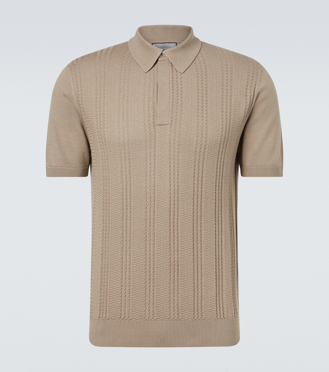 Cotton-blend polo shirt | Canali